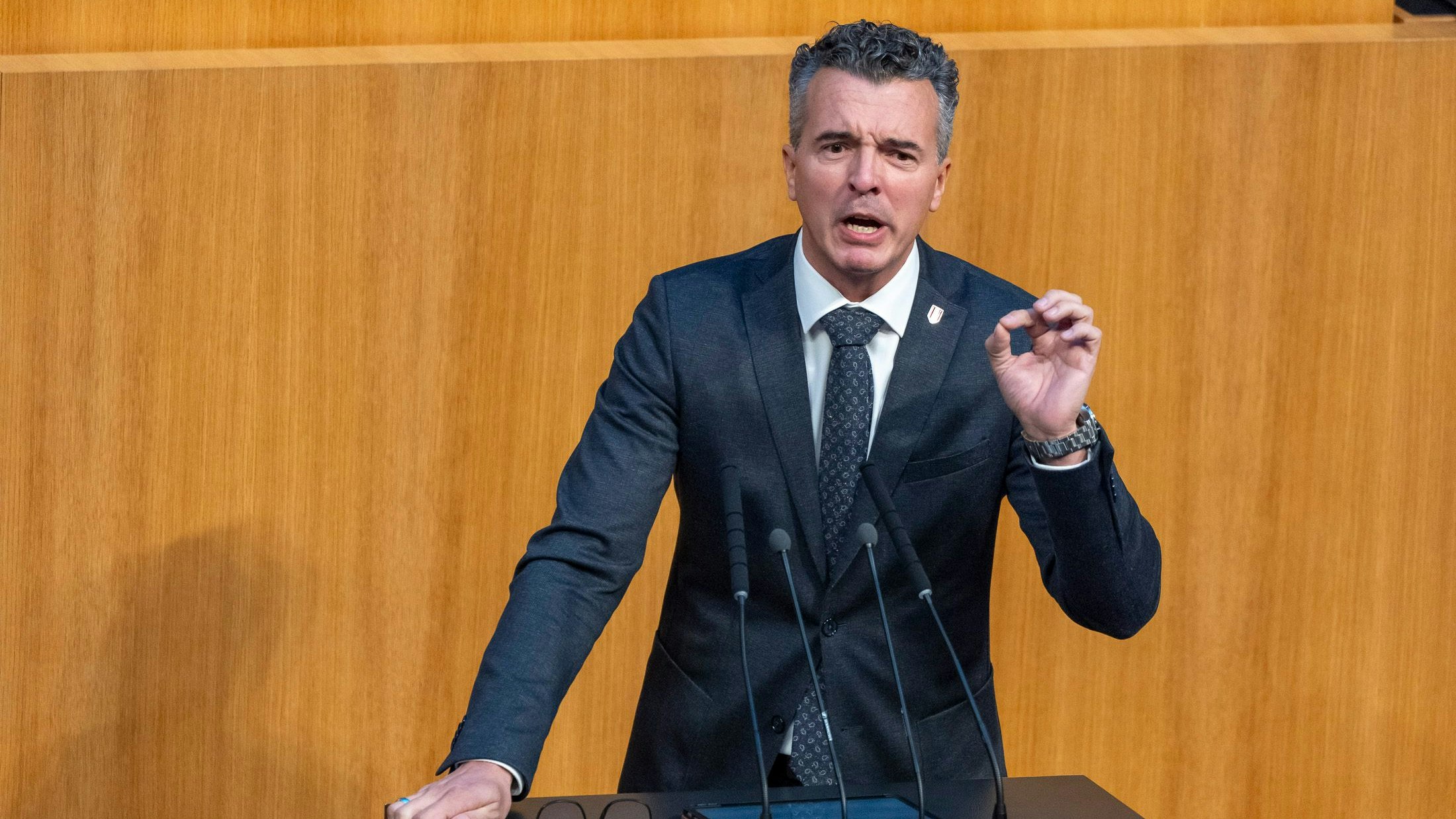 FPÖ-Sicherheitssprecher Gernot Darmann führt das Rede-Ranking seiner Partei an (17 Beiträge).