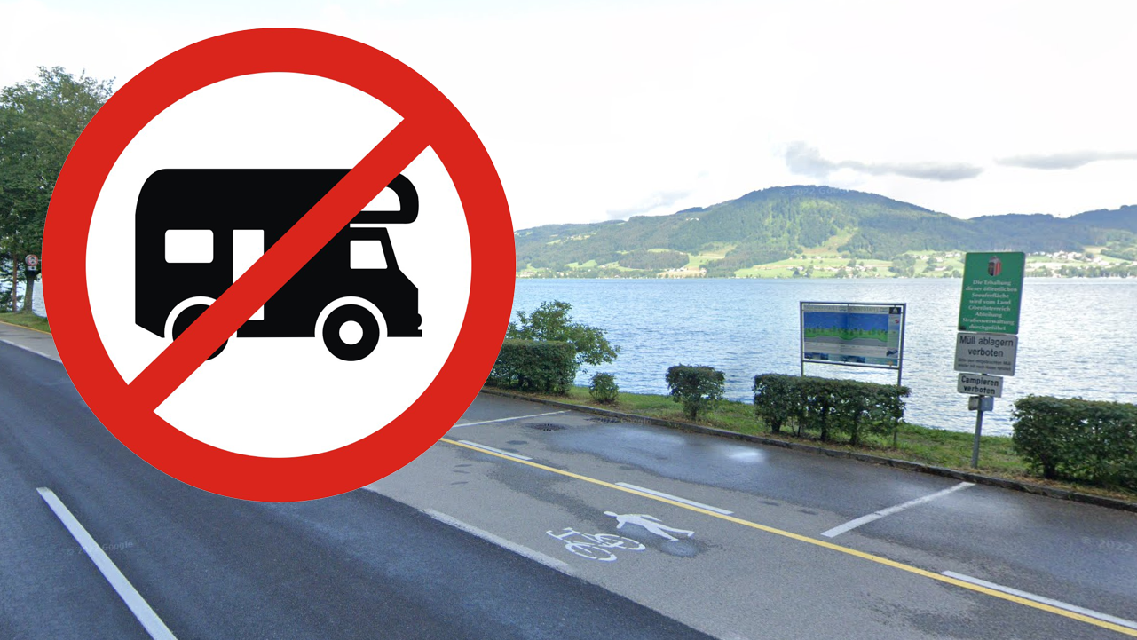 Entlang des Ostufers gilt am Attersee seit 1. Mai ein nächtliches Parkverbot.