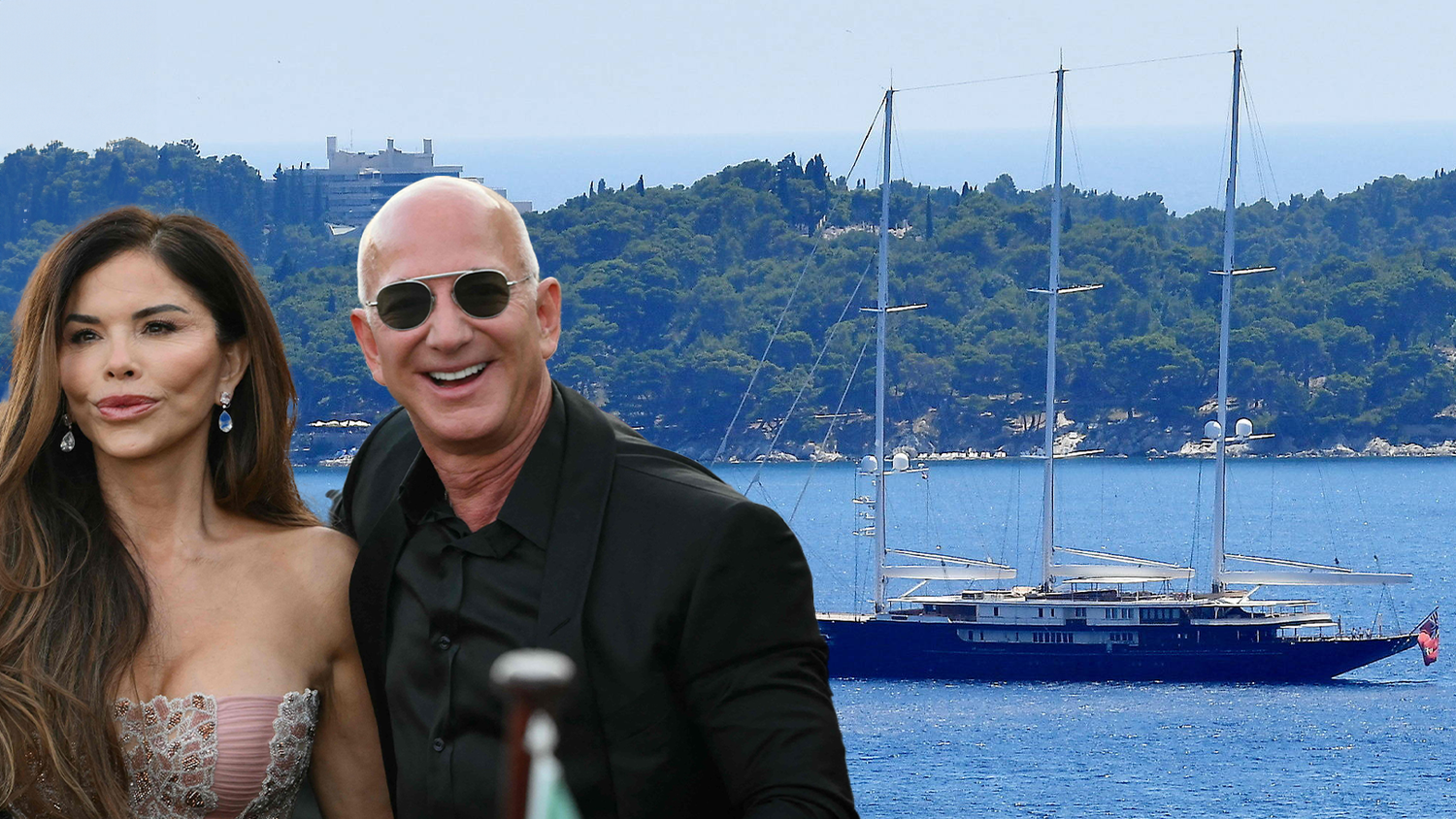 Jeff Bezos und Lauren Sánchez Bezos genießen Kroatien-Urlaub auf Megayacht