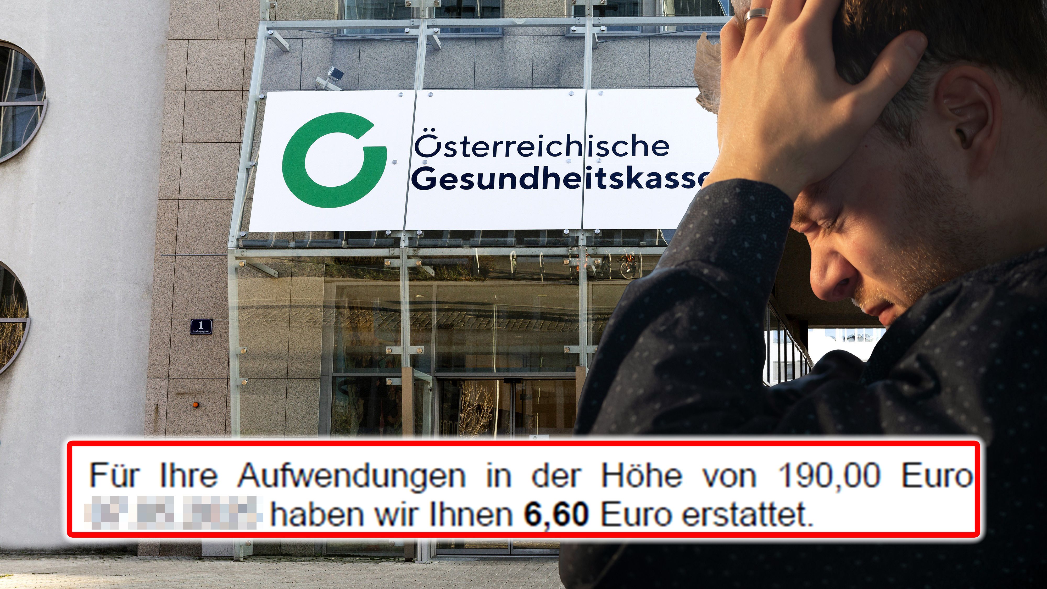 Ein Brief der ÖGK sorgte bei einem Patienten für jede Menge Unverständnis.