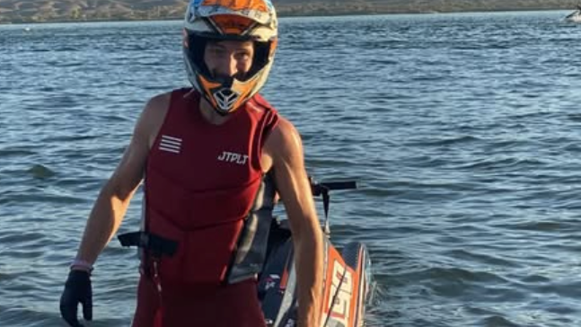 Kevin Reiterer bei seiner Lieblingsbeschäftigung.