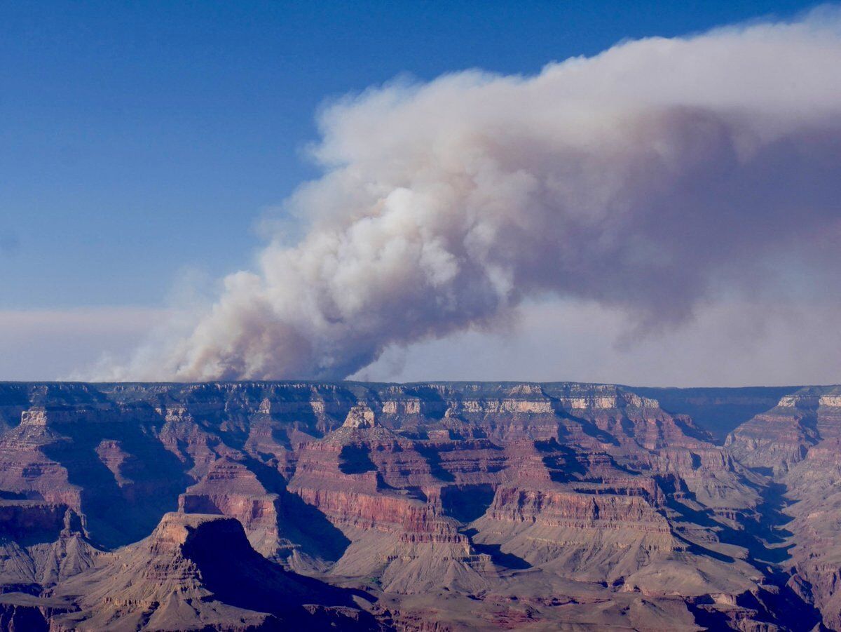 Ein Teil des Grand-Canyons wurde aufgrund eines Waldbrandes gesperrt.