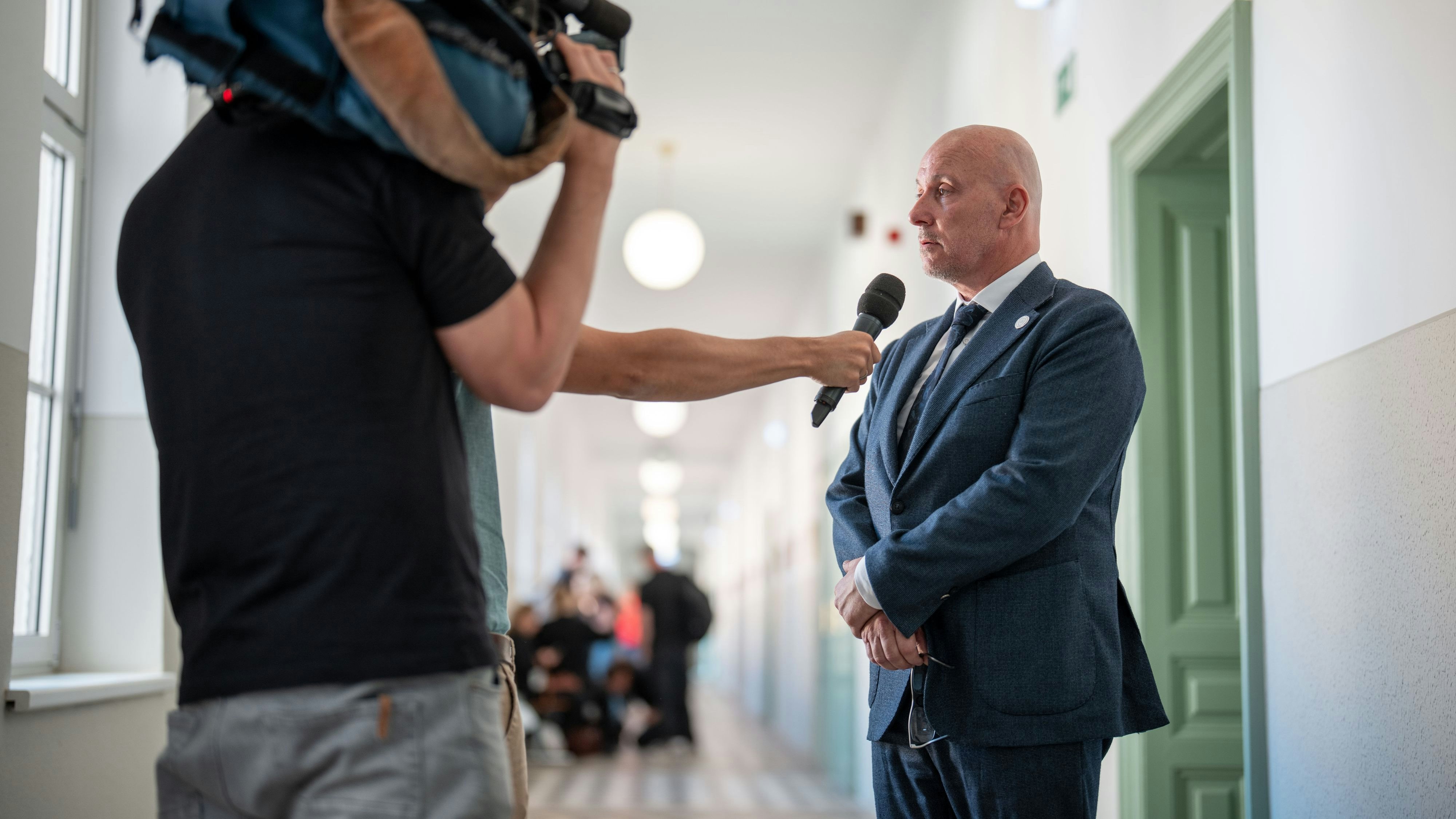 Anwalt Andreas Schweitzer vor Prozessbeginn.