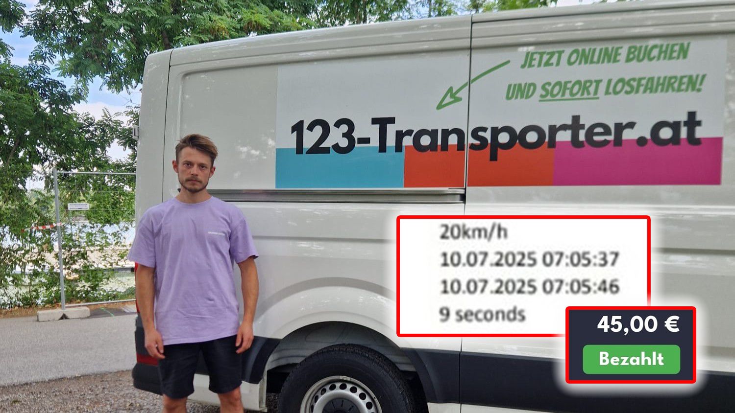 9 Sekunden zu schnell! Dann straft eine Firma ihren Kunden knallhart ab.