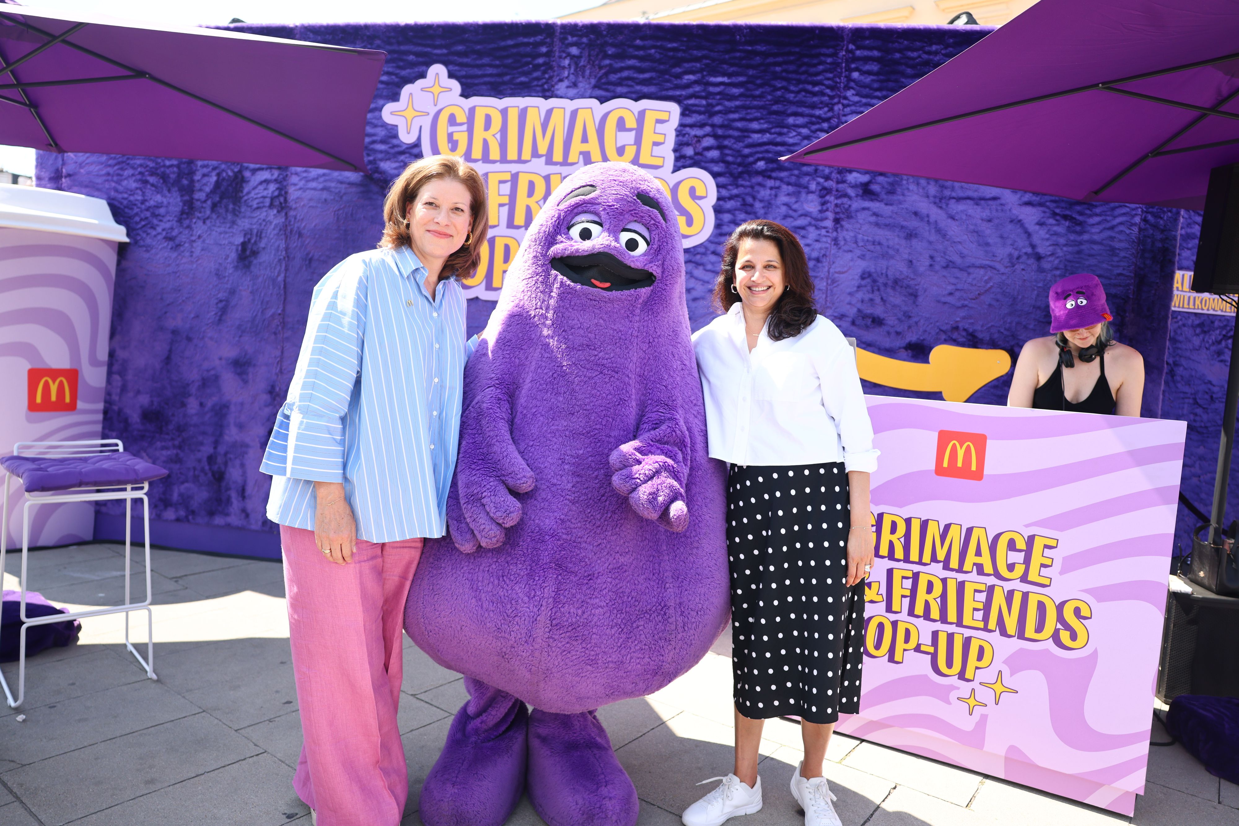 Grimace begeistert seine Fans in Wien.