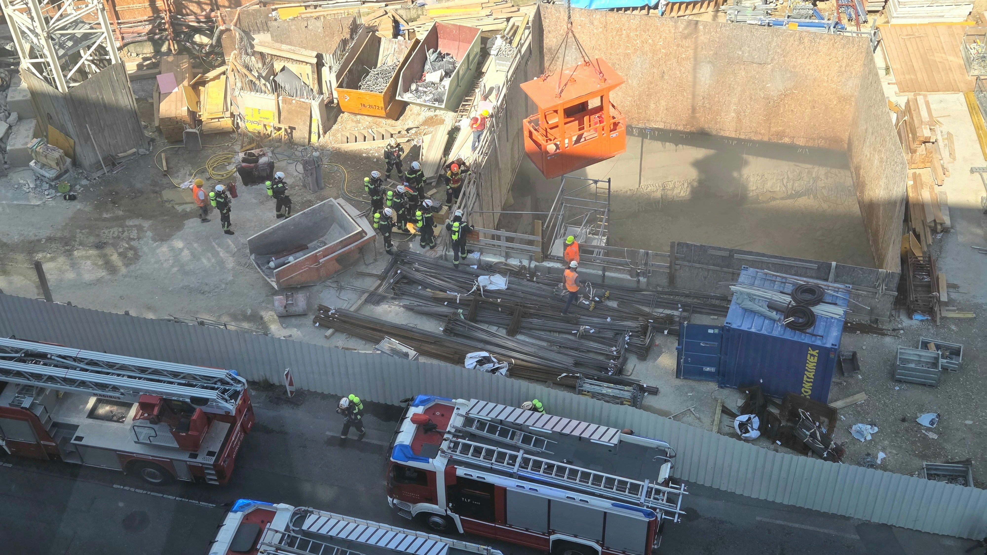 Heute.at - Großeinsatz! Feuer-Alarm auf Baustelle der U5 in Wien