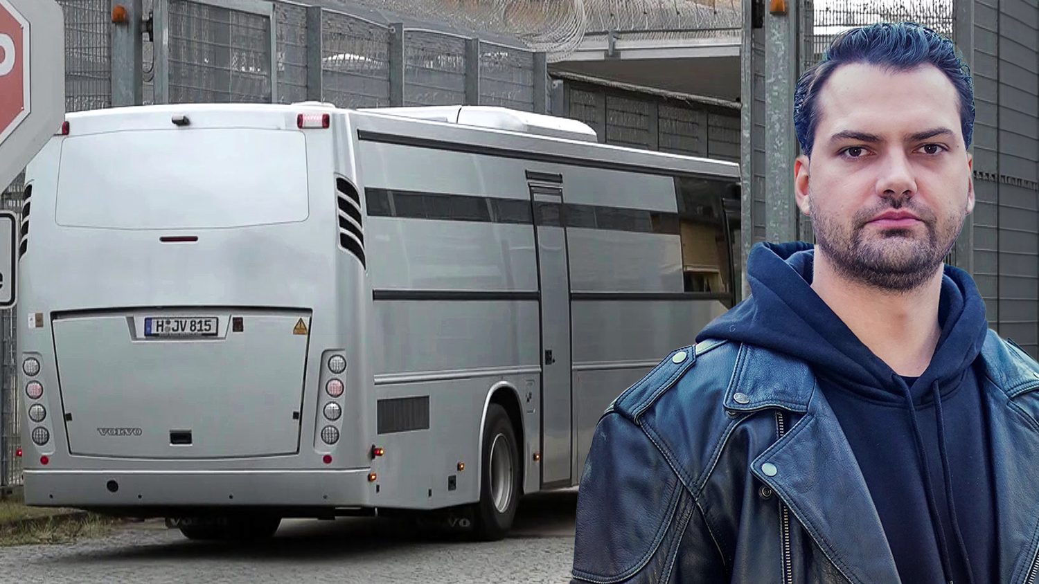 Der Gefangenentransporter fährt mit Jimi Blue Ochsenknecht bis nach Tirol.