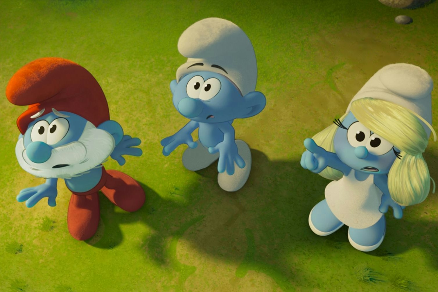 "Achtung Papa Schlumpf, da kommt was Böses auf uns zu!" – "Die Schlümpfe –&nbsp; Der große Kinofilm"