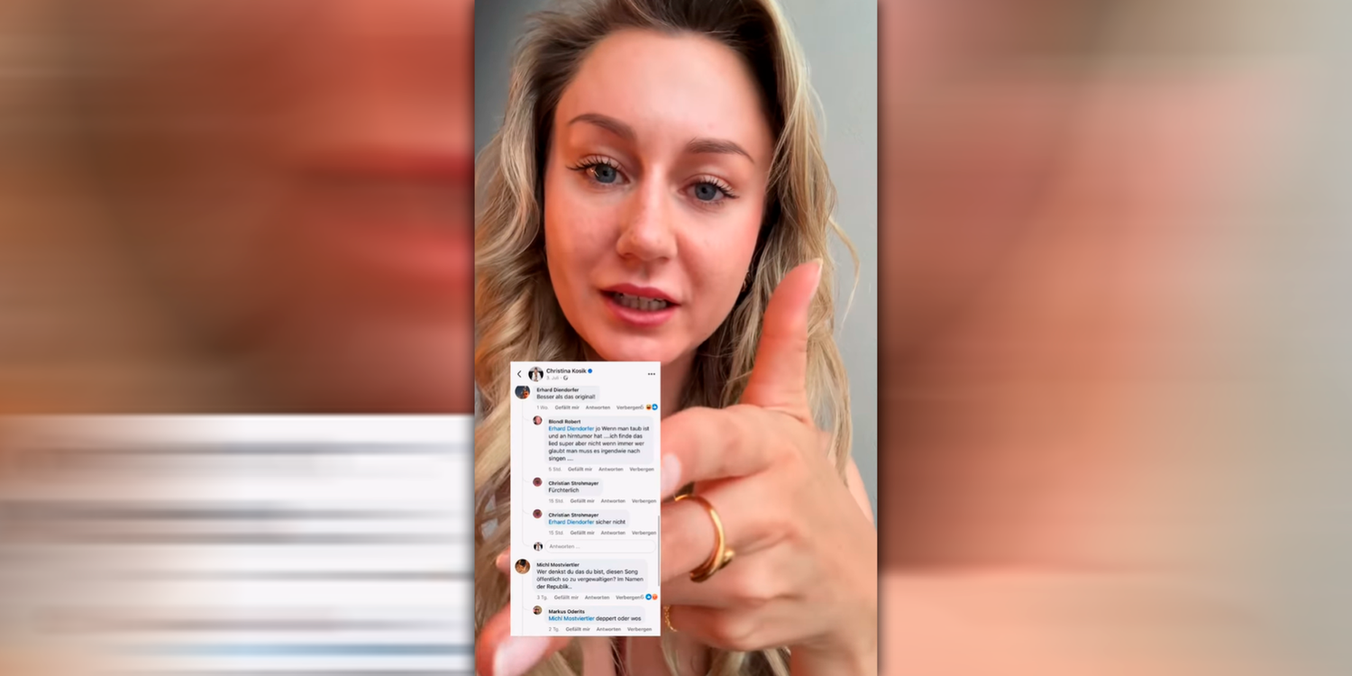 Christina Kosik zeigt die Kommentare.