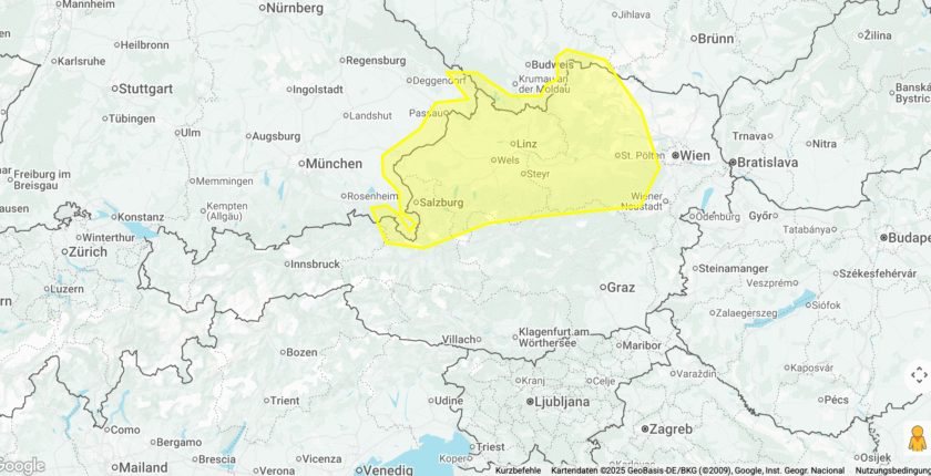 Am Mittwoch ziehen kräftige Unwetter über Österreich hinweg. 