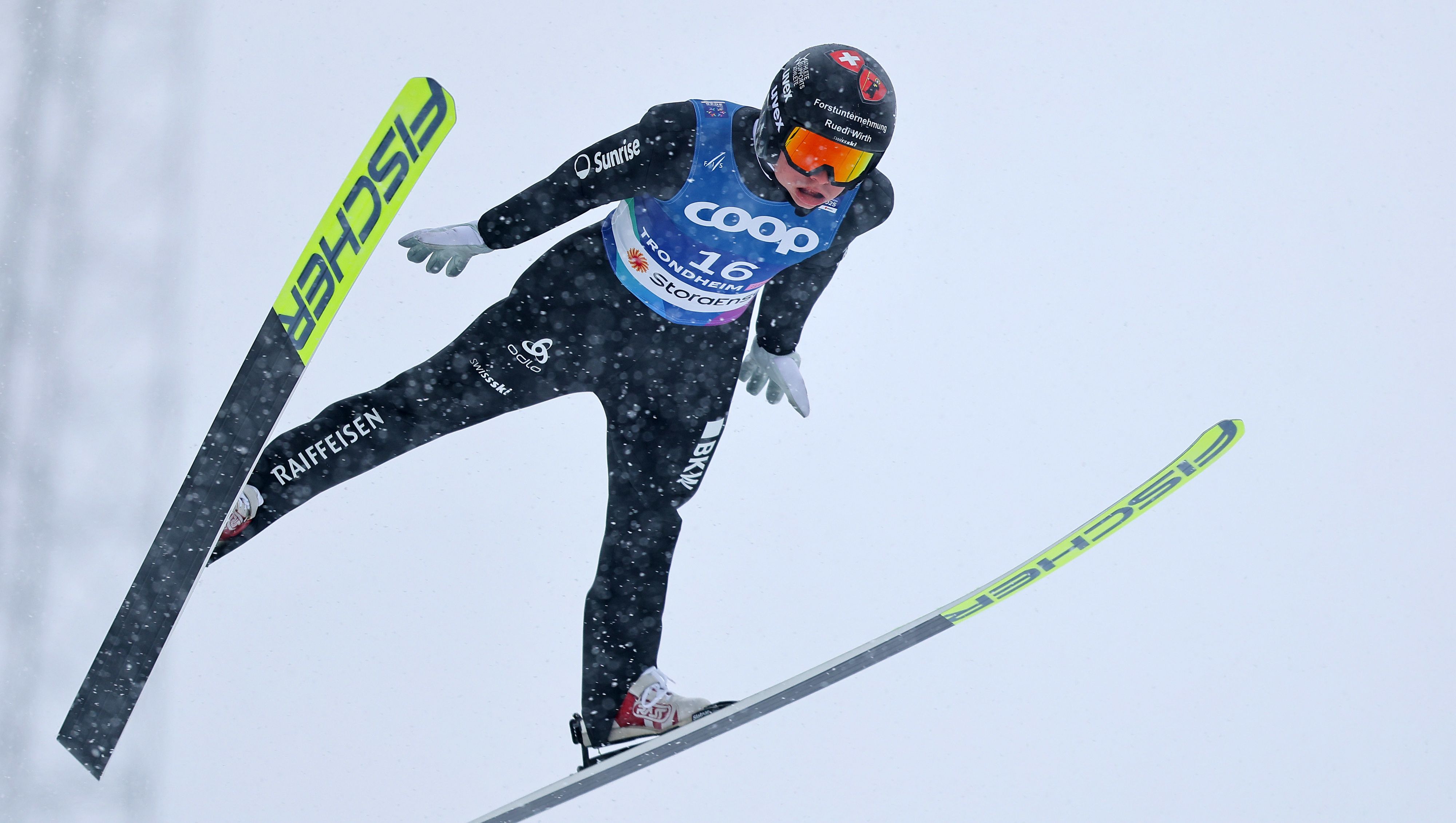Der Schweizer Nordische Kombinierer Pascal Müller. 