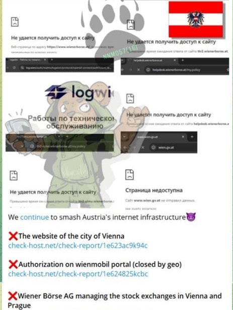 Die Hacker prahlten mit ihren Angriffen während der österreichischen Nationalratswahl 2024