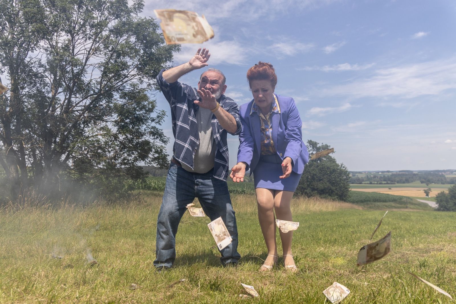 (v.l.) Sigi Zimmerschied (Karli) und (Luise Kinseher) Marie