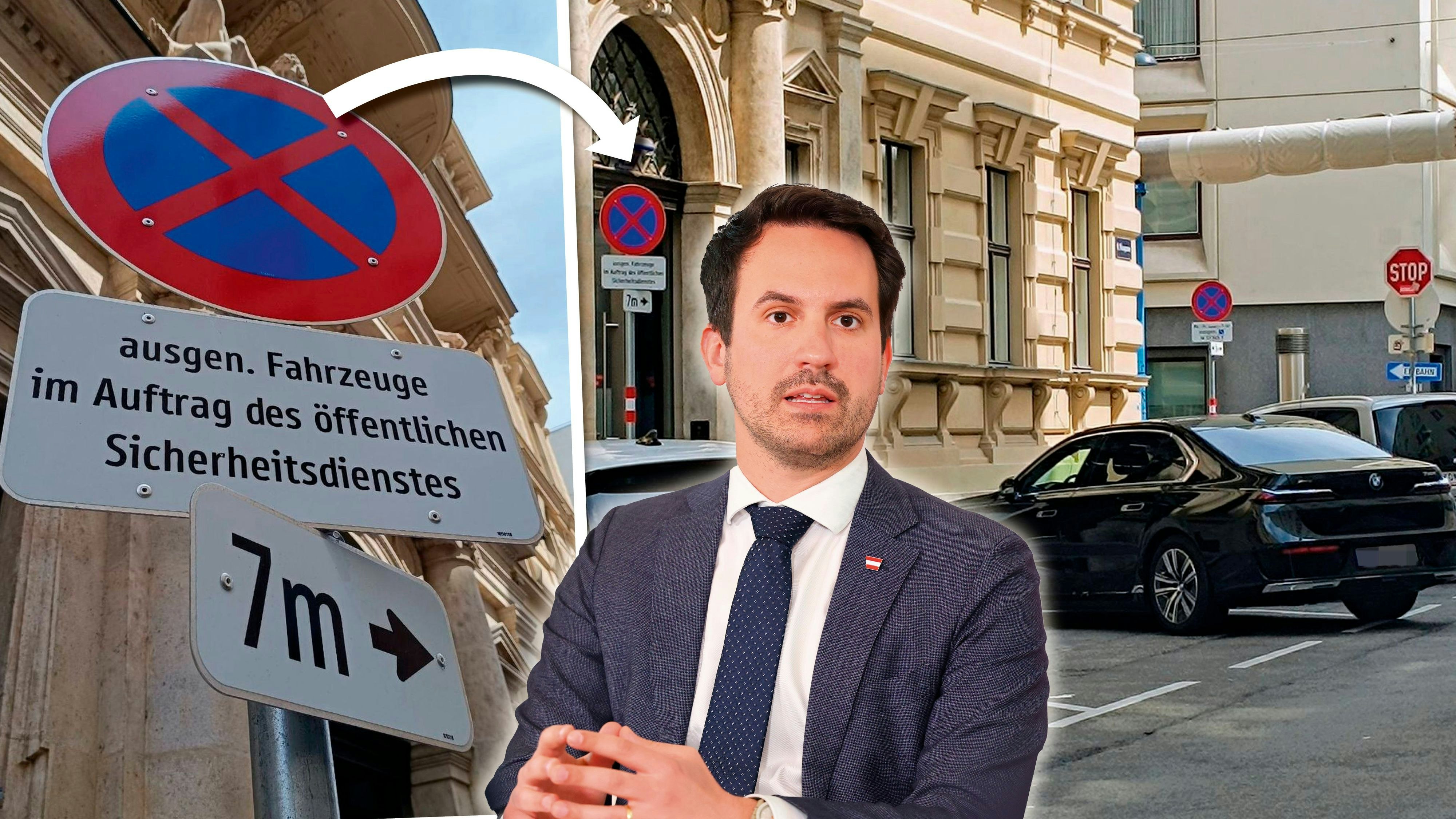 Heute.at - Direkt vorm Haus: Spezial-Parkplatz für Neos-Minister