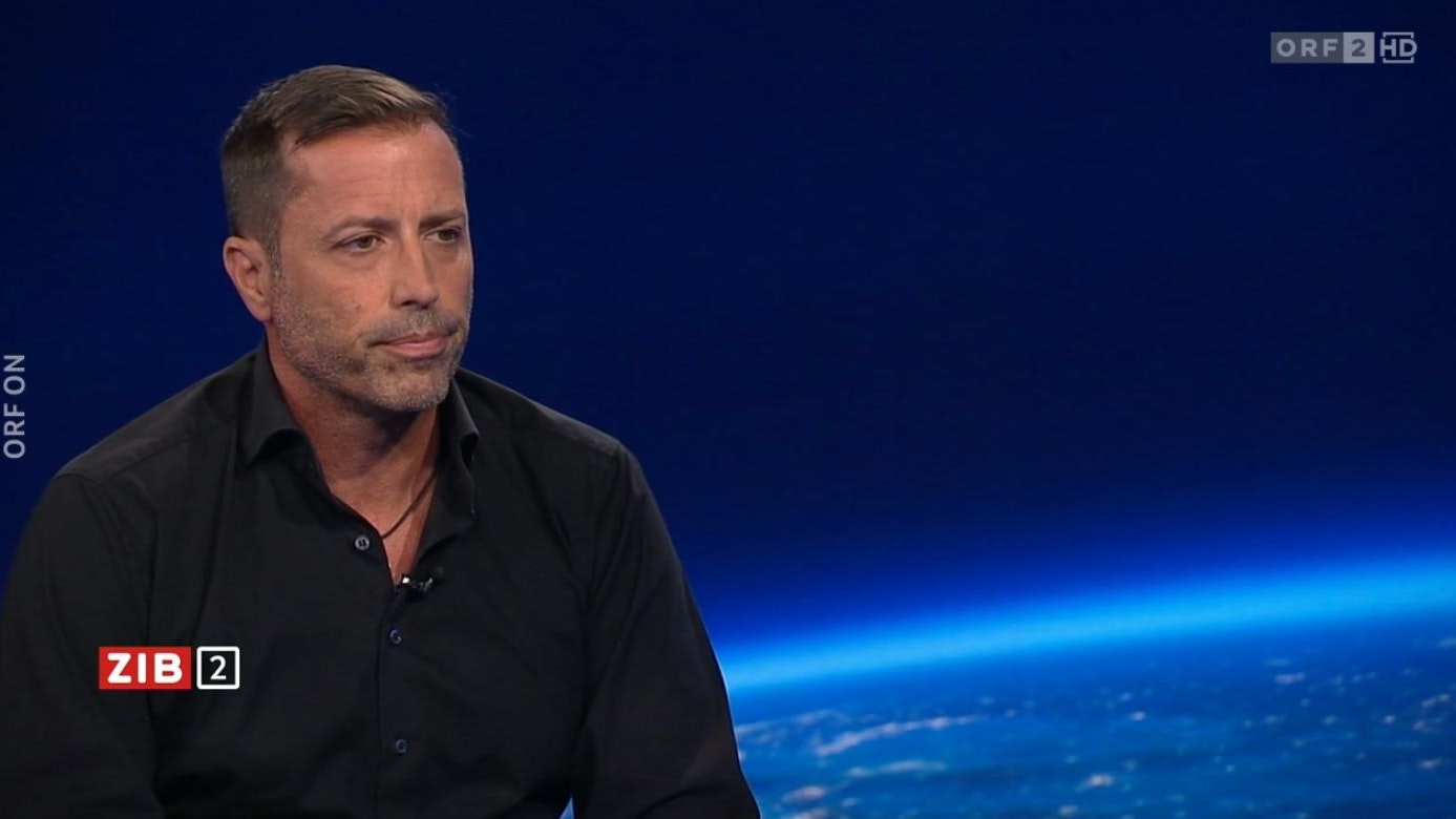 Christian Redl, langjähriger Wegbegleiter von Felix Baumgartner, am Donnerstagabend in der ZiB 2. 