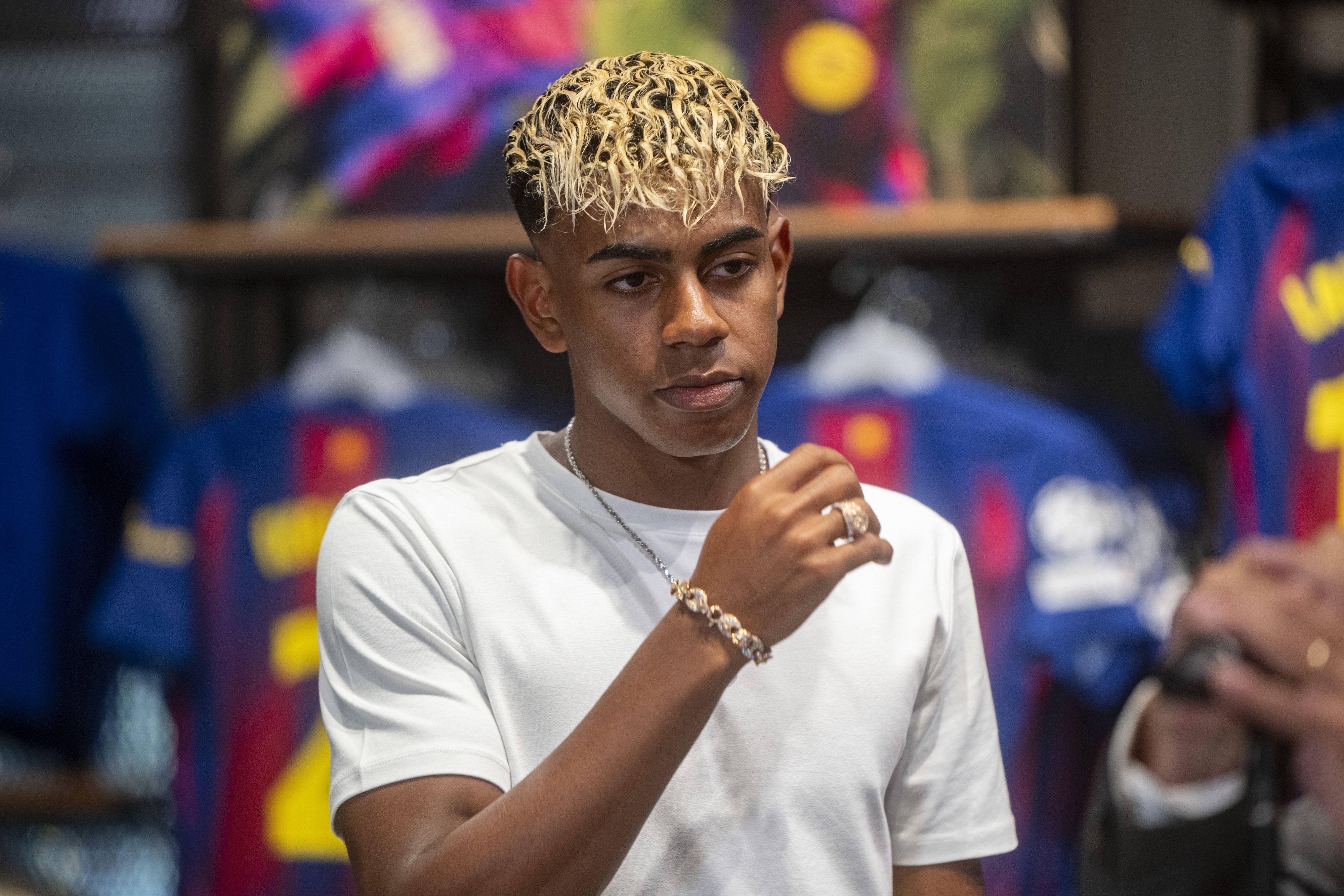 Fußball-Star Lamine Yamal. 