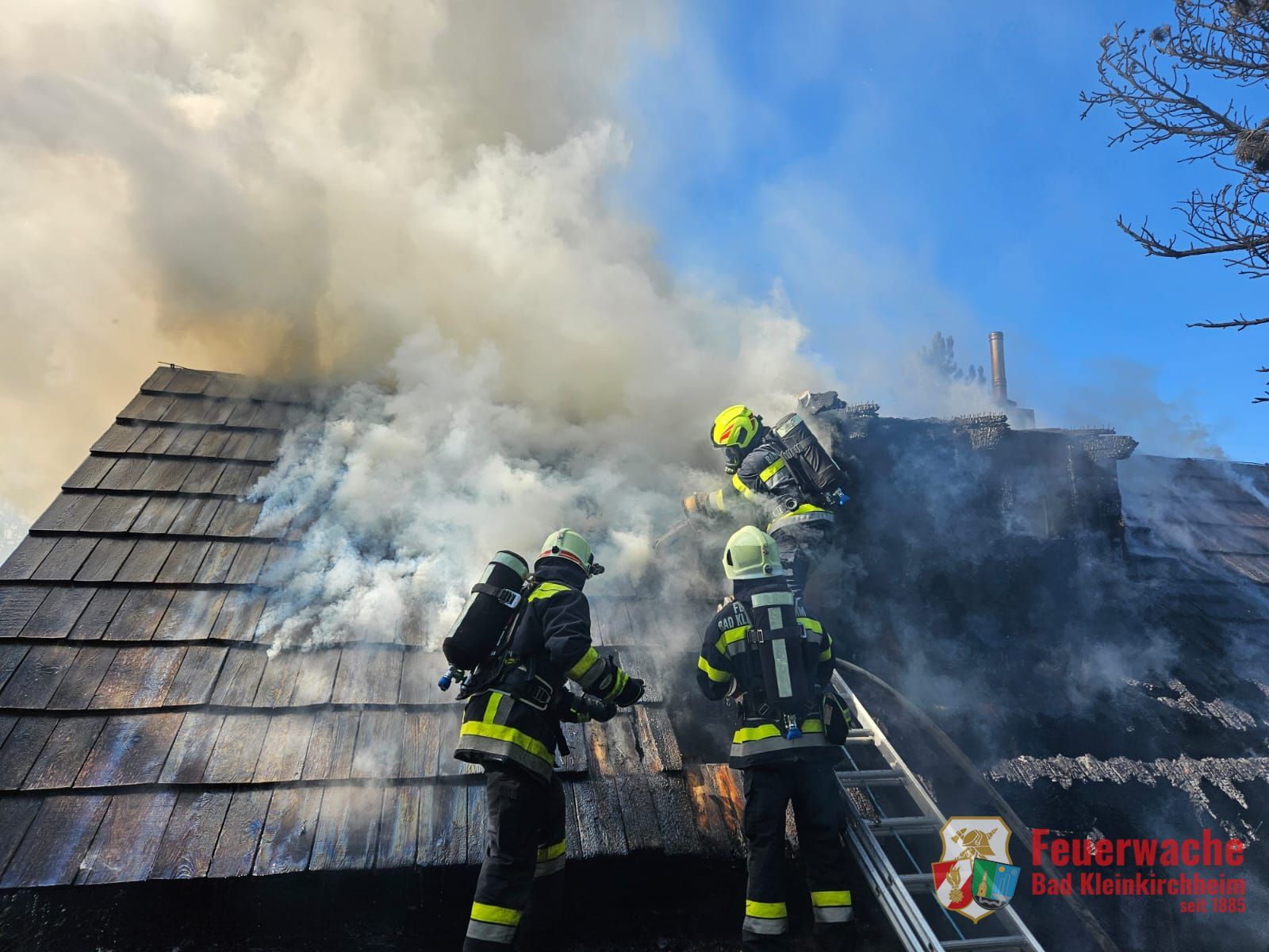 Die Almhütte auf Turracher Höhe stand in Vollbrand.