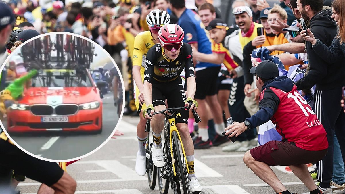 Heute.at - Fan von Team-Auto bei Tour de France angefahren
