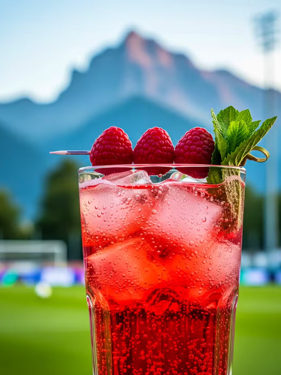 Der Alpen-Dribbler: Offizieller "infoffizieller" KI-generierter Drink zur Women's Euro 2025.