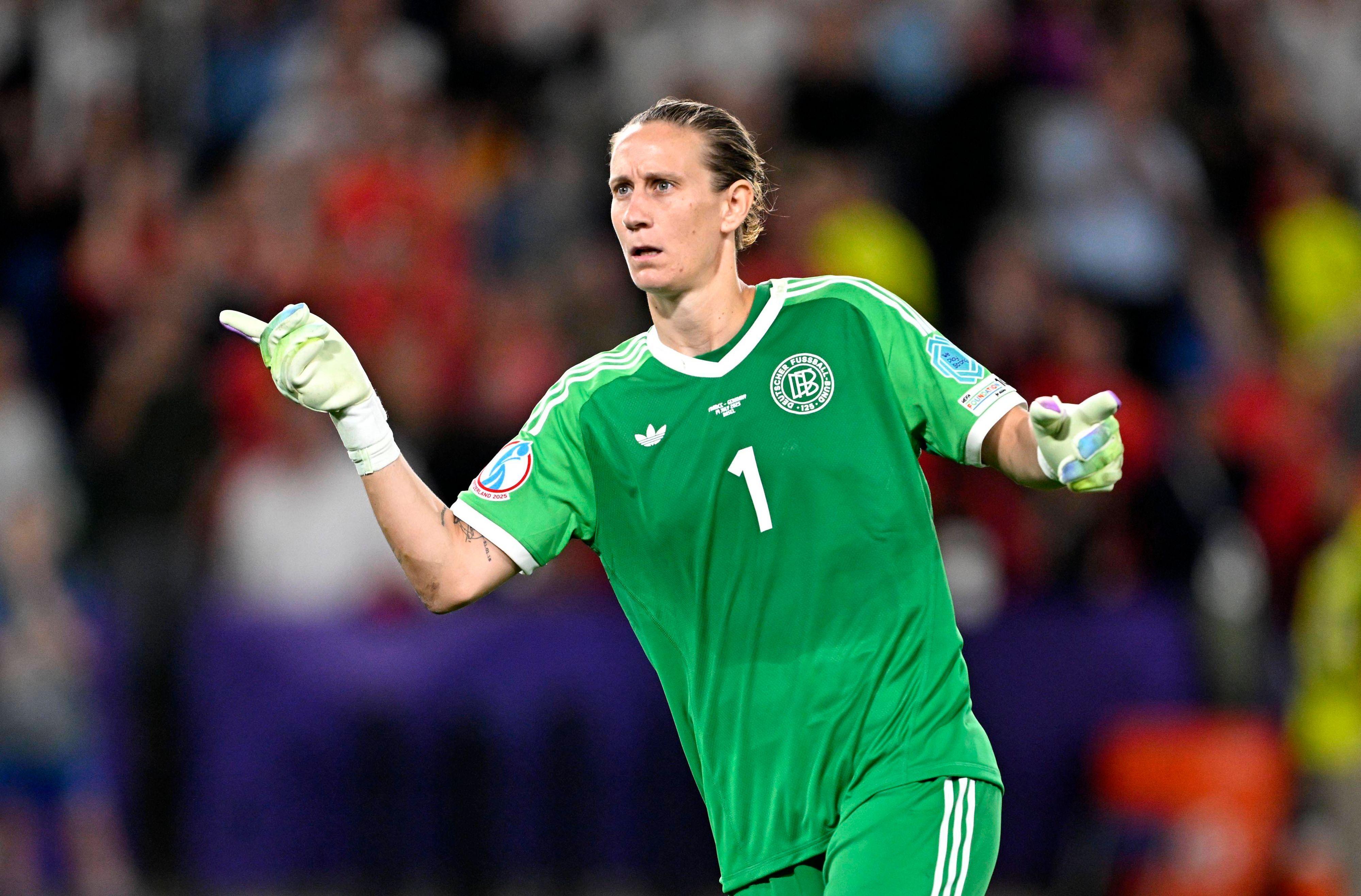 Die deutsche Torfrau Ann-Katrin Berger wurde zur Matchwinnerin. 