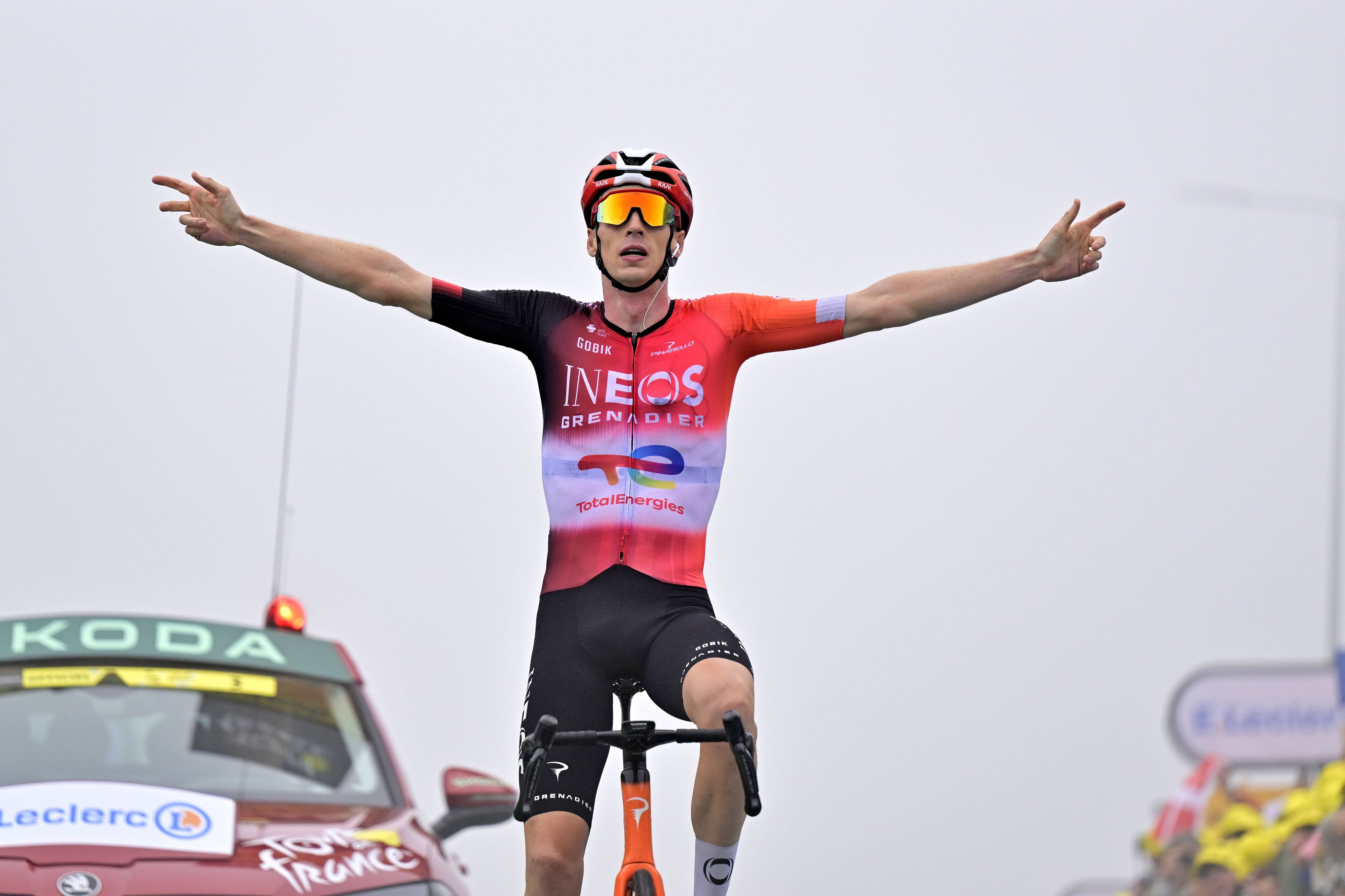 Thymen Arensman sicherte sich den Tagessieg. 