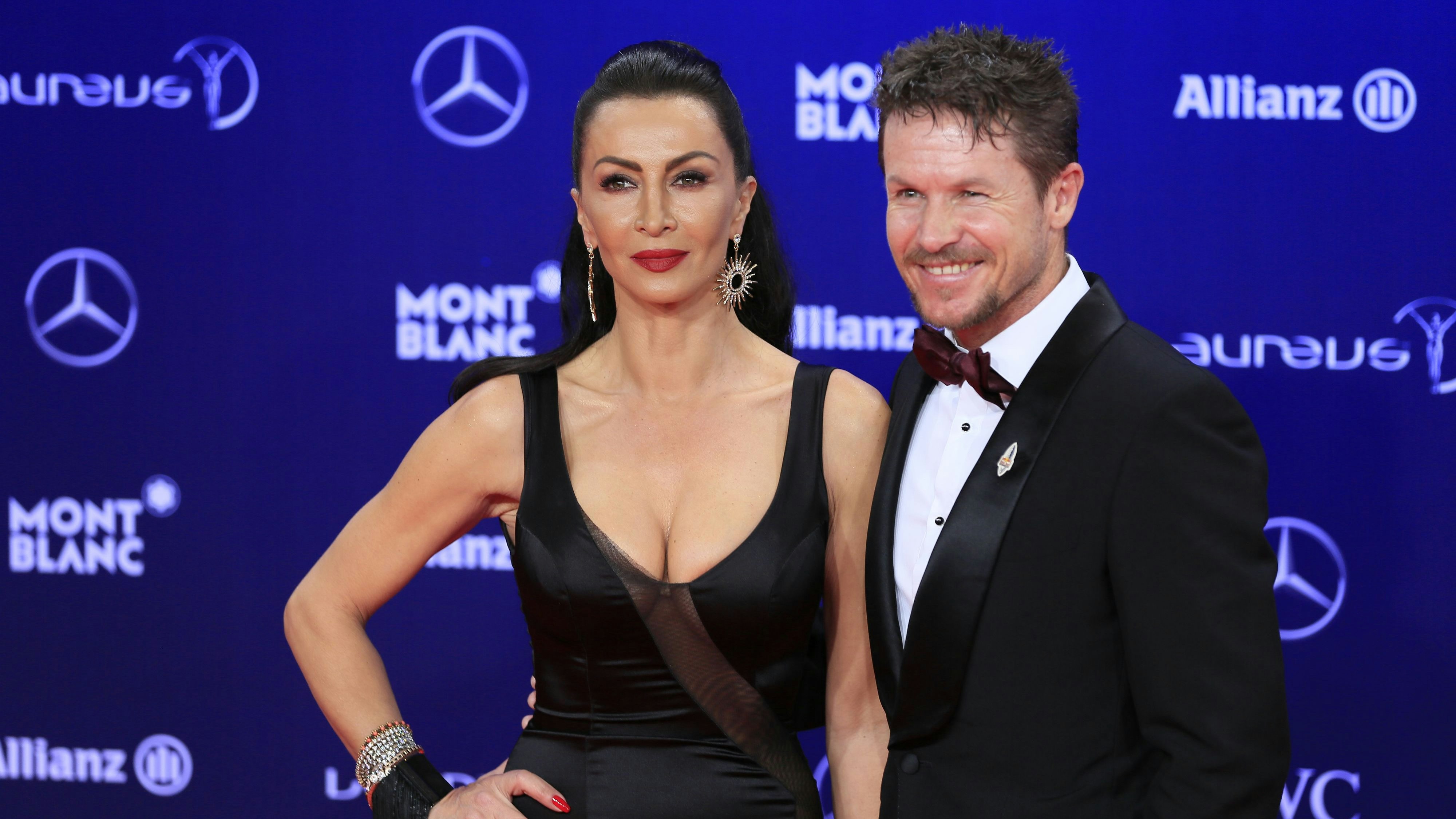 Felix Baumgartner und Mihaela Schwartzenberg bei den Laureus World Sports Awards.