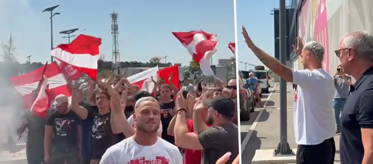 Heißer Empfang für Teamkicker Marko Arnautović in Belgrad.