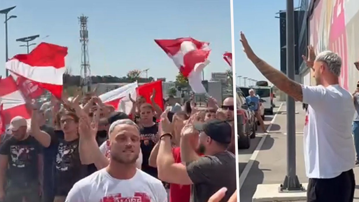 Heute.at - Eskalation in Belgrad! Video zeigt Arnautović-Ankunft