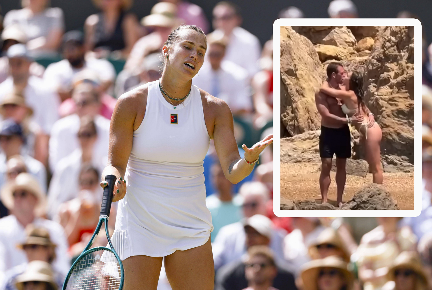Frust in Wimbledon - jetzt erholt sich Aryna Sabalenka.