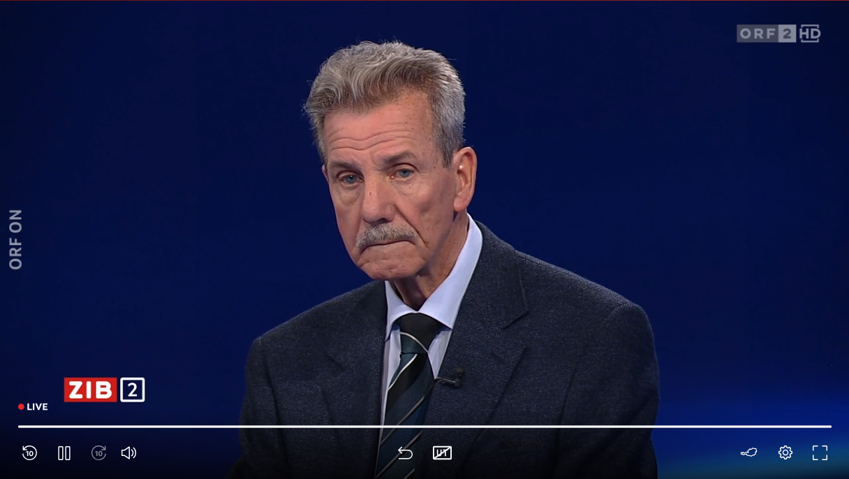 Ex-Rechnungshof-Präsident Franz Fiedler am Montagabend in der 