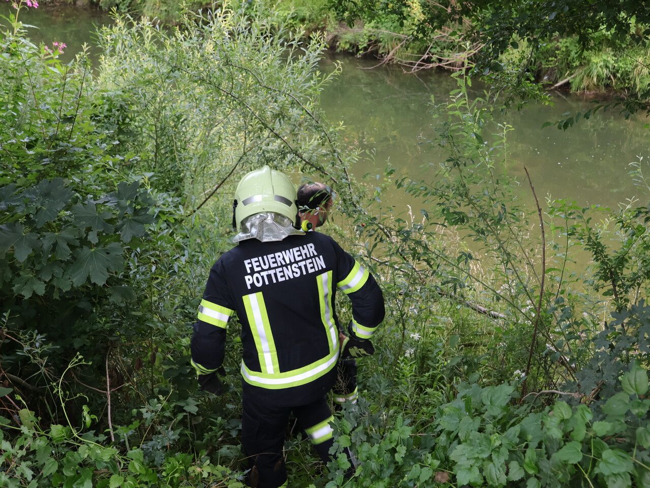Zehn Feuerwehrkräfte waren gestern Abend beschäftigt.