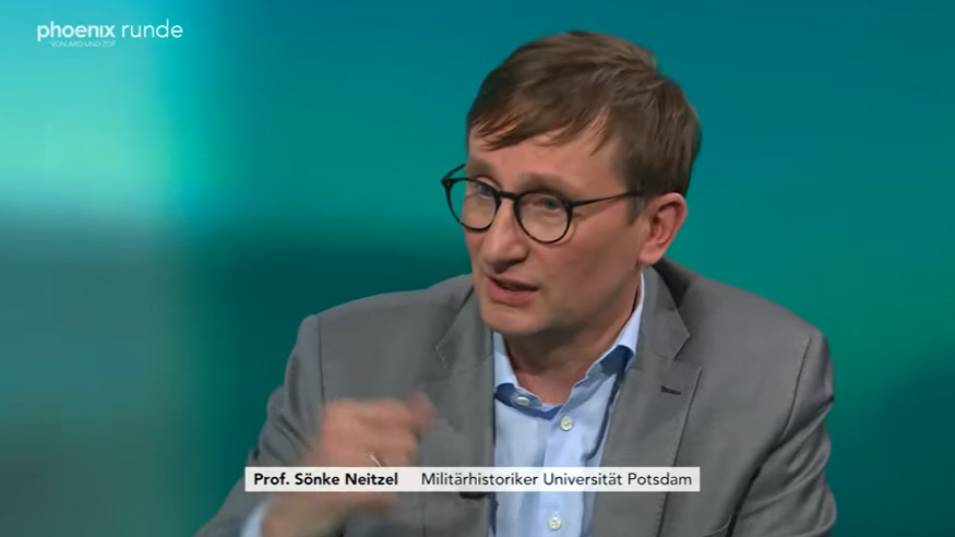 Militärhistoriker Sönke Neitzel in der "phoenix runde" von ARD und ZDF am 6. März 2025.