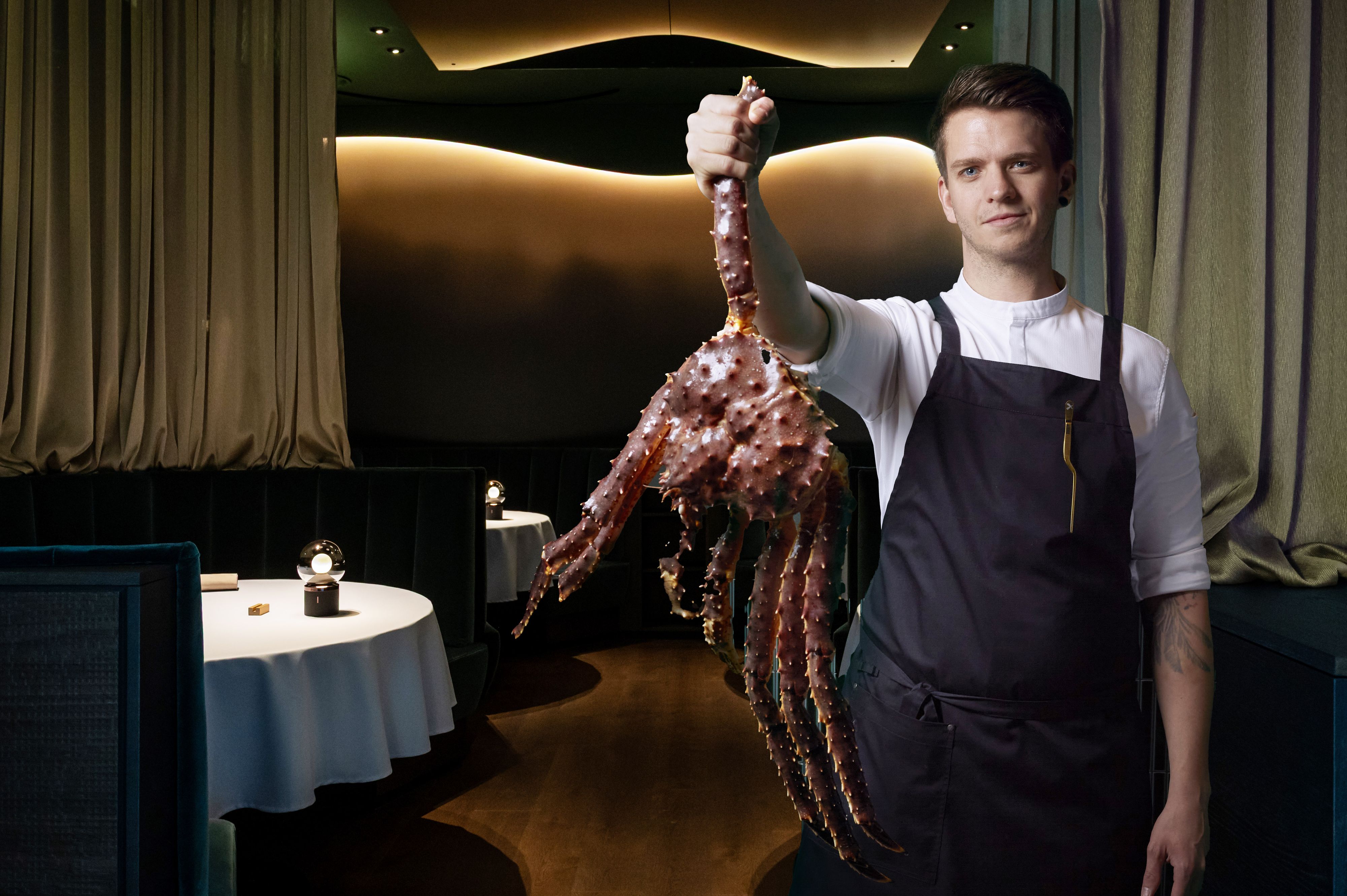 Haubenkoch Bernhard Zimmerl konzipiert gerne ungewöhnliche Gerichte wie Languste mit Ameisen.