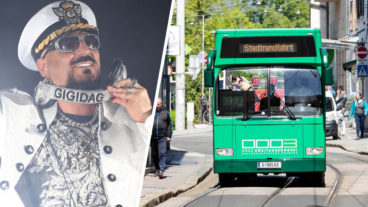 Song des Star-DJs Gigi d'Agostino wurde umgetextet in Grazer Bus gesungen.