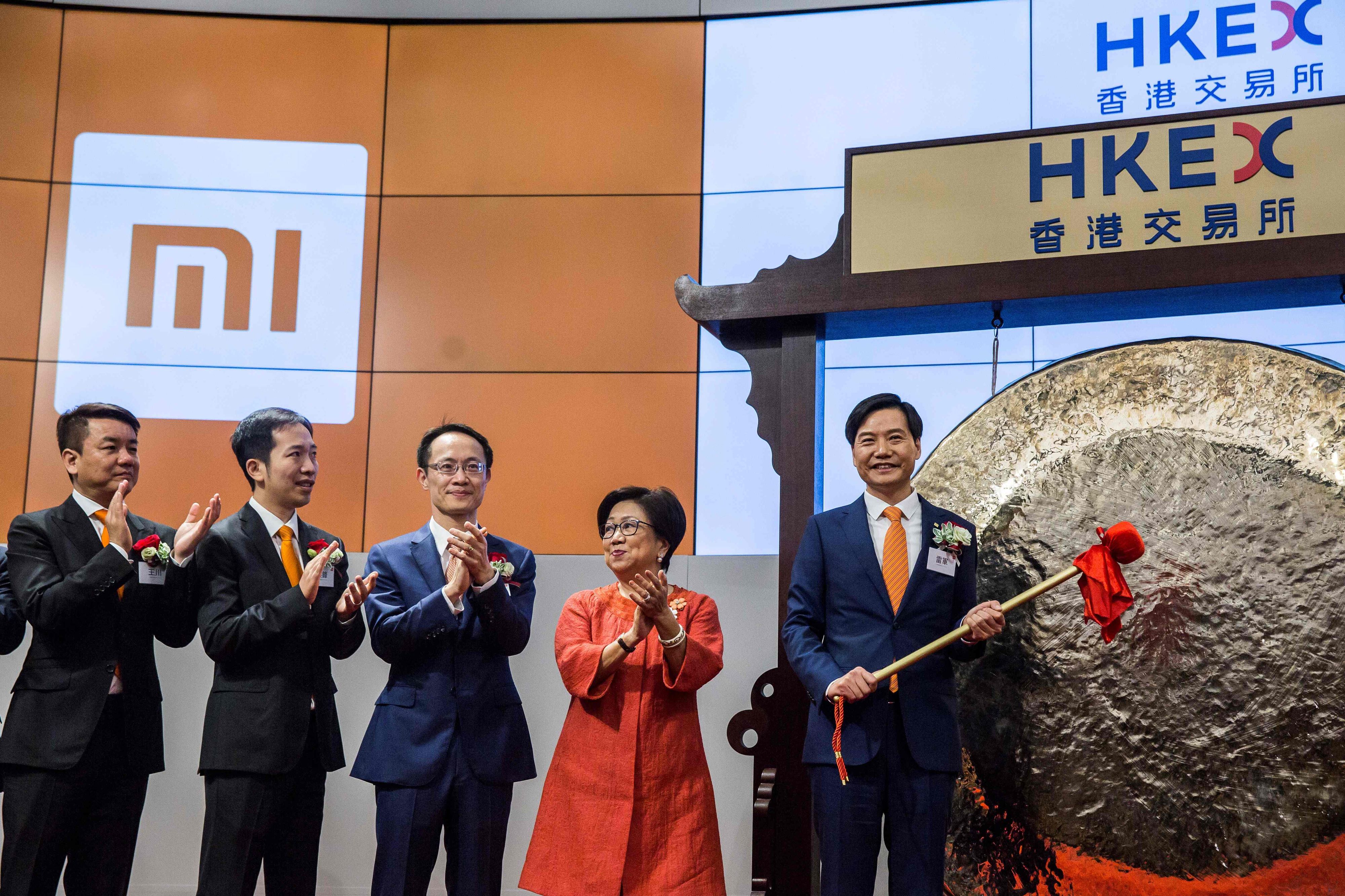 Da trug er noch Anzug: Lei Jun 2018, als Xiaomi an der Börse von Hongkong debütierte. Aktueller Wert heute: 161 Milliarden Euro