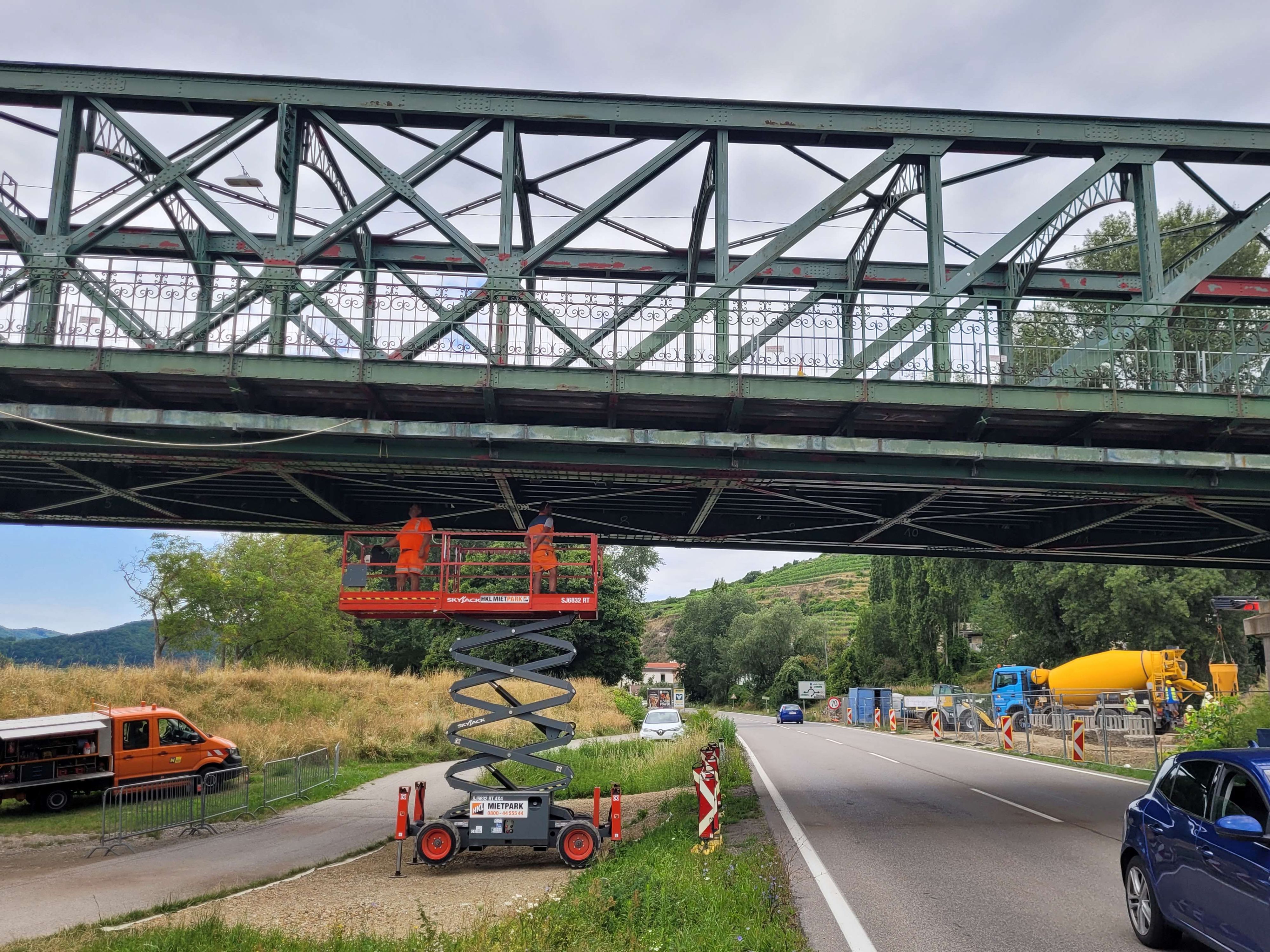 Donaubrücke Stein-Mautern: Arbeiten erfolgreich abgeschlossen.