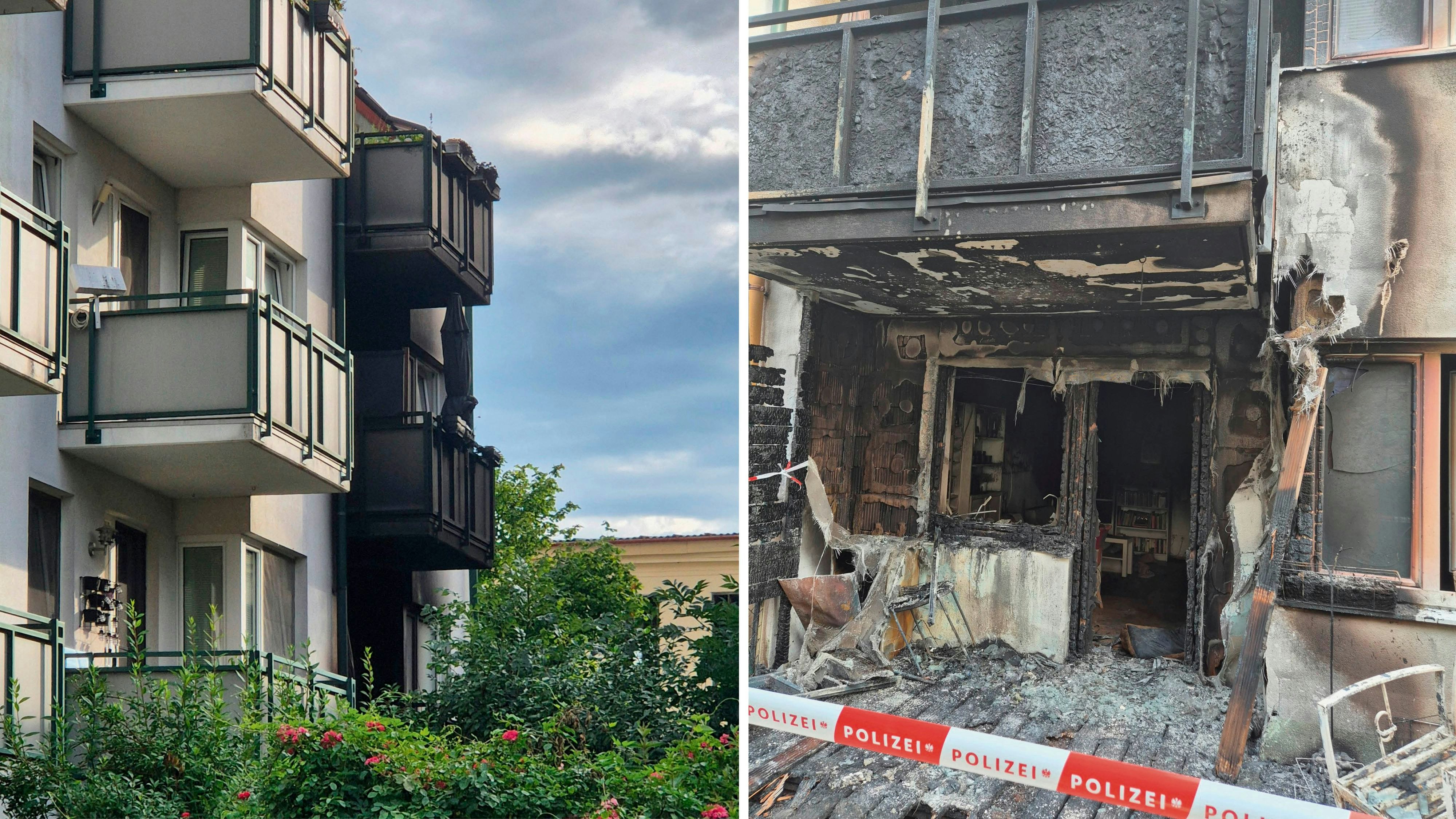 Heute.at - Flammen griffen auf Wohnhaus über – vier Verletzte