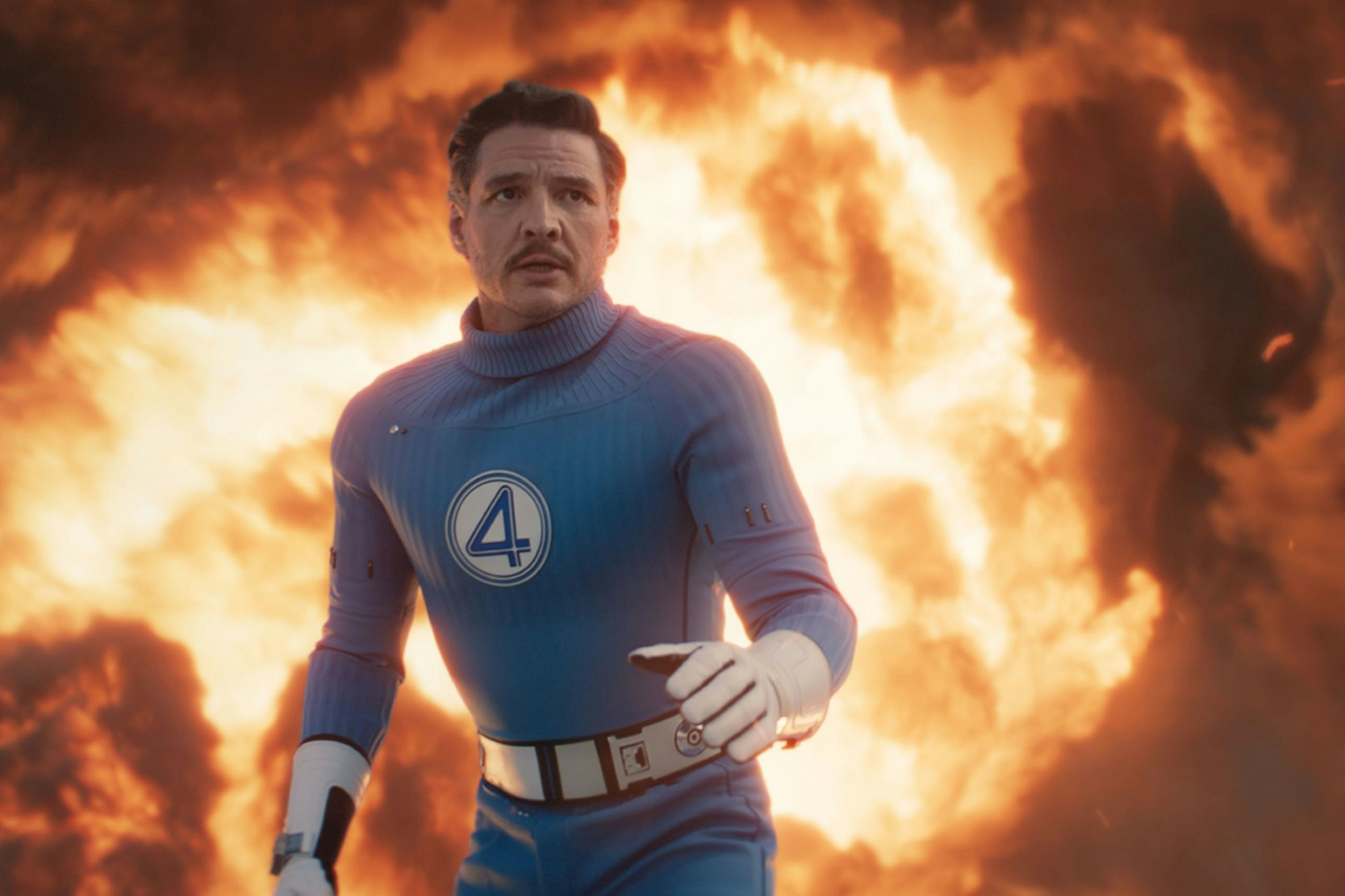 "Und was machen wir morgen? Wir retten wieder einmal die Welt!": Pedro Pascal als Reed Richards alias Mister Fantastic in "The Fantastic Four: First Steps"