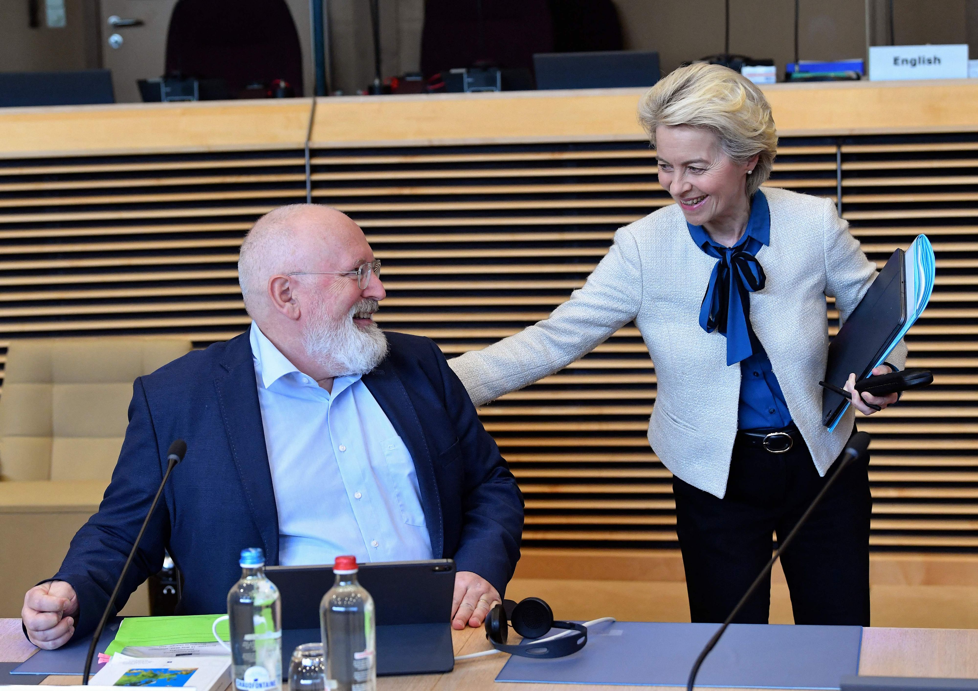 Frans Timmermans und EU-Kommissionspräsidentin Ursula von der Leyen im Jahr 2022.