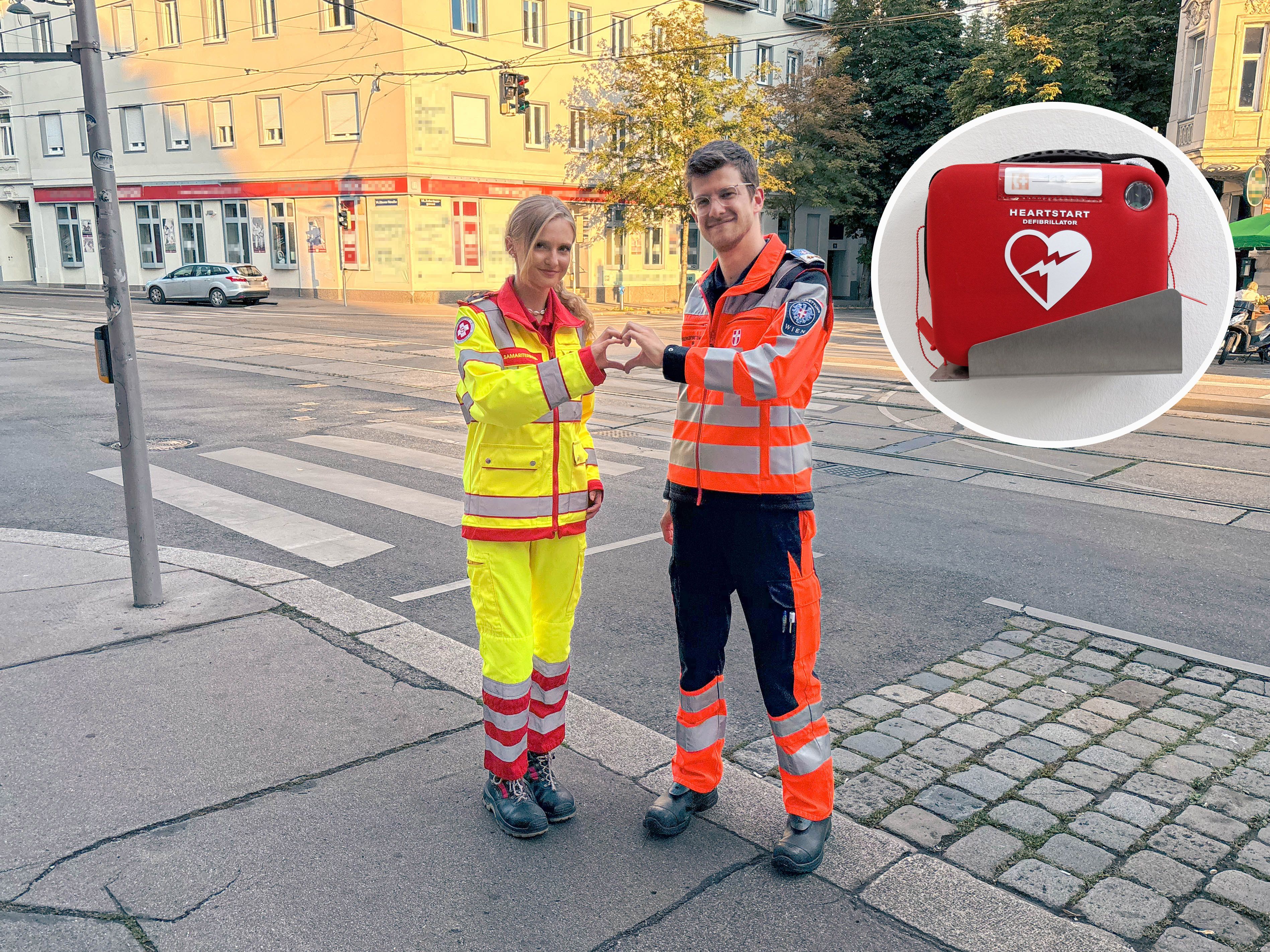 Franziskas und Julians Herz schlägt füreinander, nun brachten sie gemeinsam ein anderes wieder zum Schlagen.