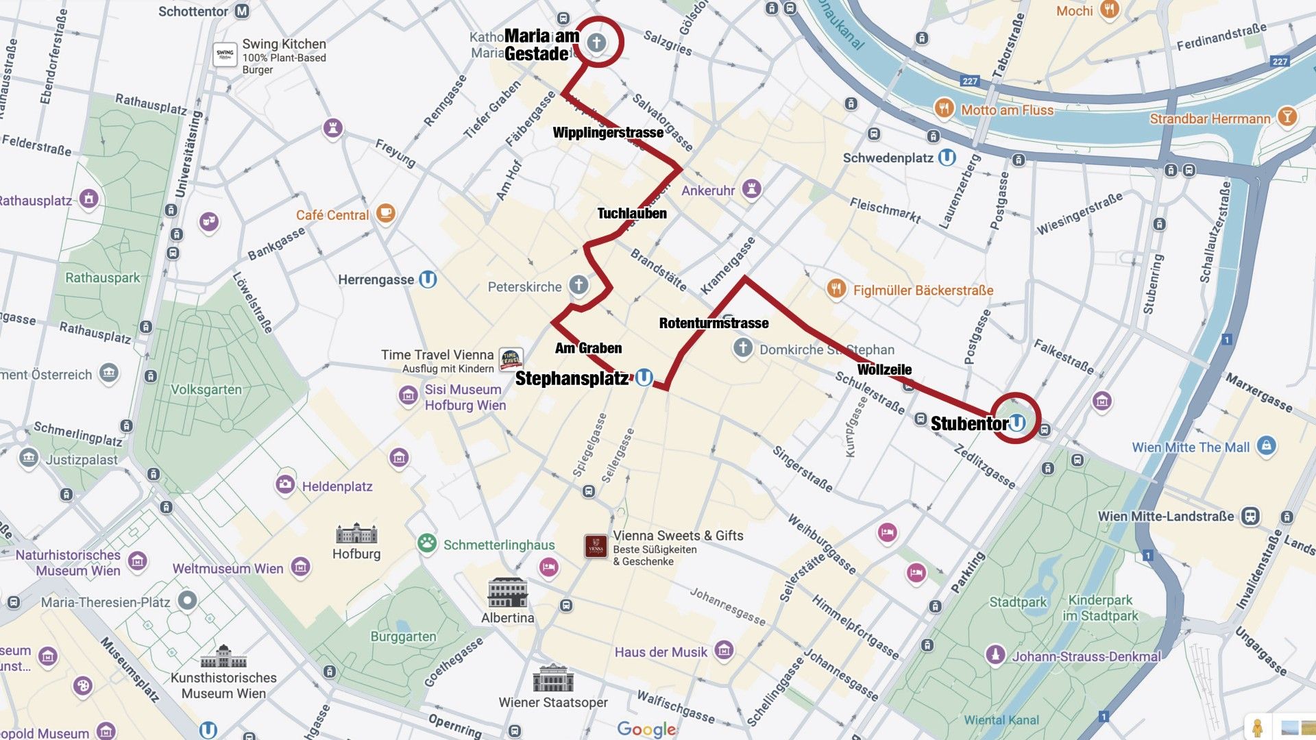 Das ist die Demo-Route