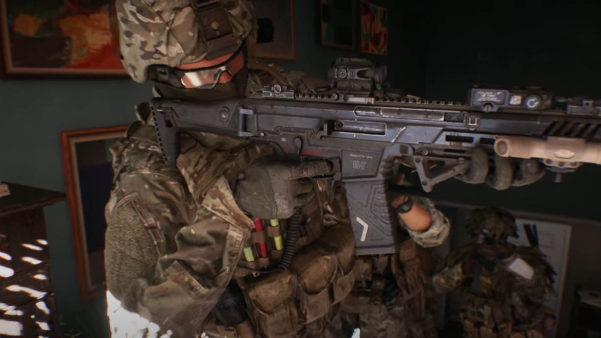 Die gezeigten Bilder erinnern an Hollywood-Blockbuster, sind aber so gestaltet, dass man sie sich als Gameplay vorstellen kann.