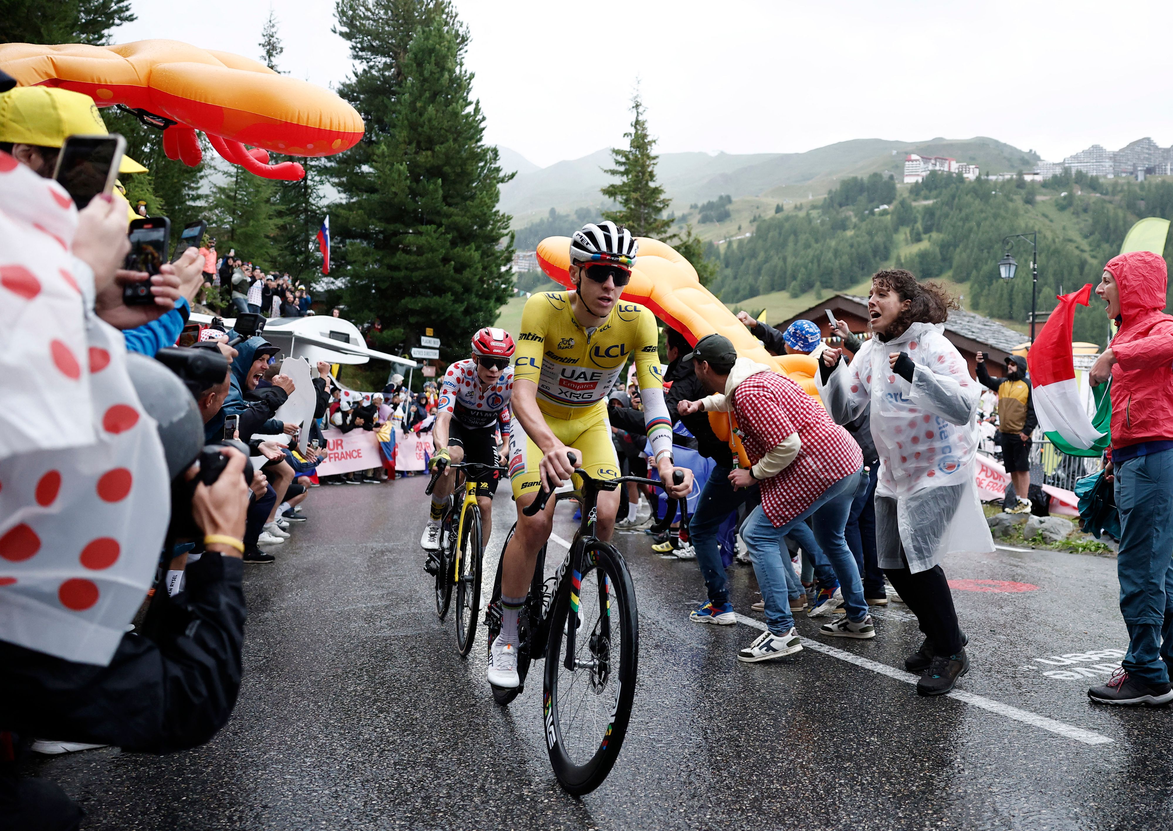 Rad-Star Tadej Pogacar. 