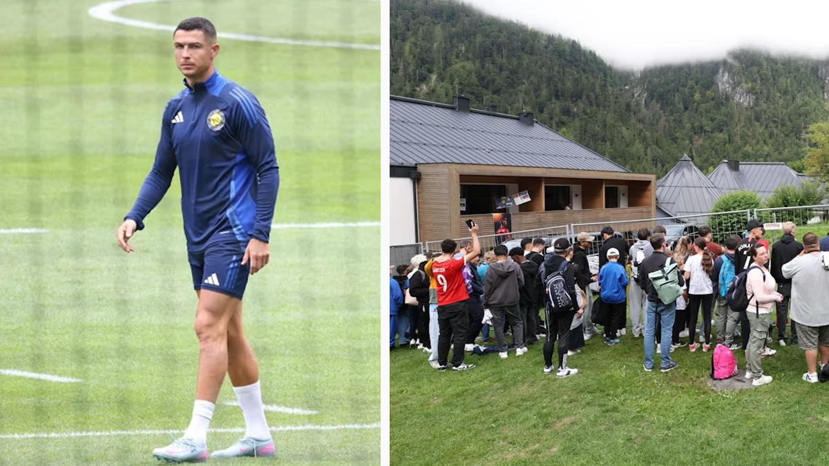 Heute.at - Riesen Fan-Ansturm bei Ronaldo-Training in Salzburg