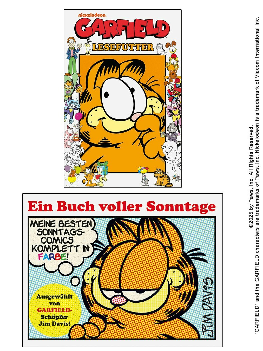 Zu Davis' 80. Geburtstag veröffentlicht der Egmont-Verlag zwei neue Bände mit Garfield-Comics.