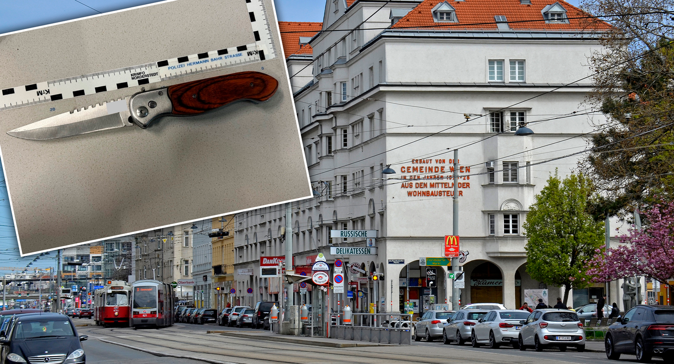 Heute.at - Erst Schreie, dann zückt Mann in Floridsdorf ein Messer