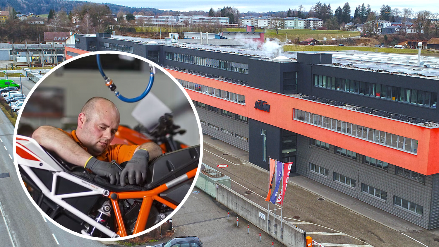 Am Montag fährt KTM in Mattighofen (Bild) und Munderfing die Produktion wieder hoch. (Symbolbild)