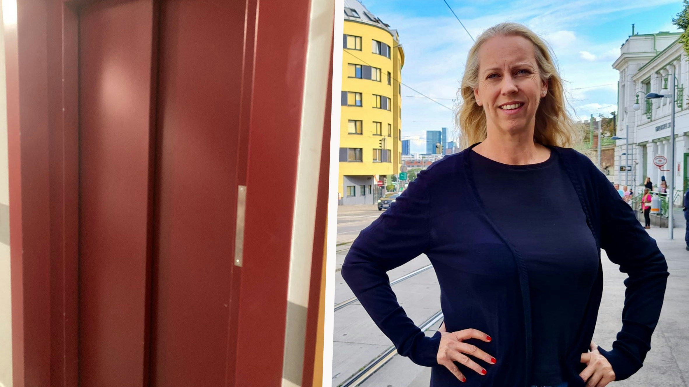 Martina Hammerer (ÖVP) und ihre Tochter saßen 30 Minuten im Aufzug fest. Ohne Strom, ohne Licht. Die Tür konnte nur händisch aufgestemmt werden.