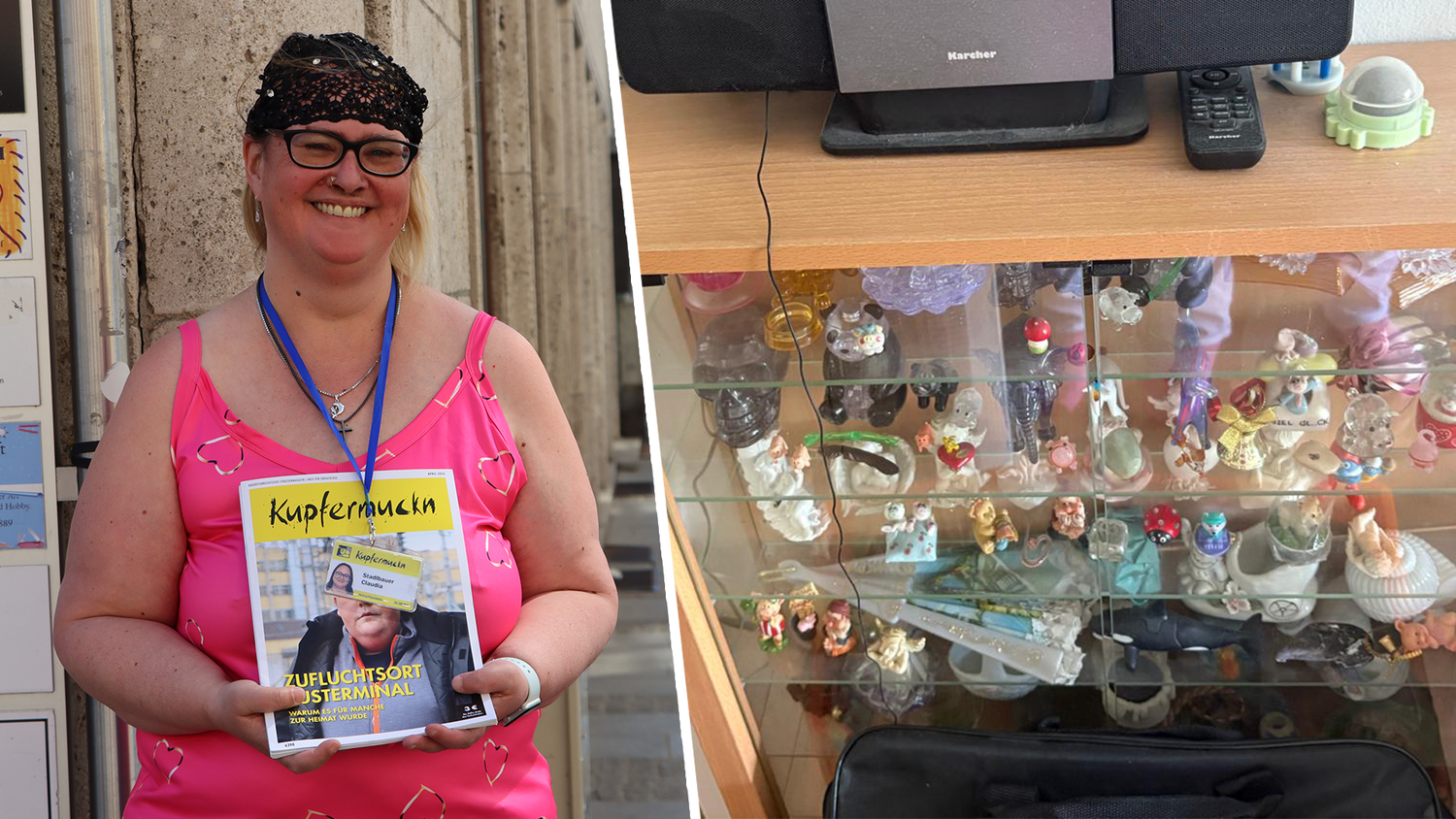 Claudia (45) hat nach jahrelanger Obdachlosigkeit wieder einen Ort für sich allein – und für ihre geliebte Figuren-Sammlung.