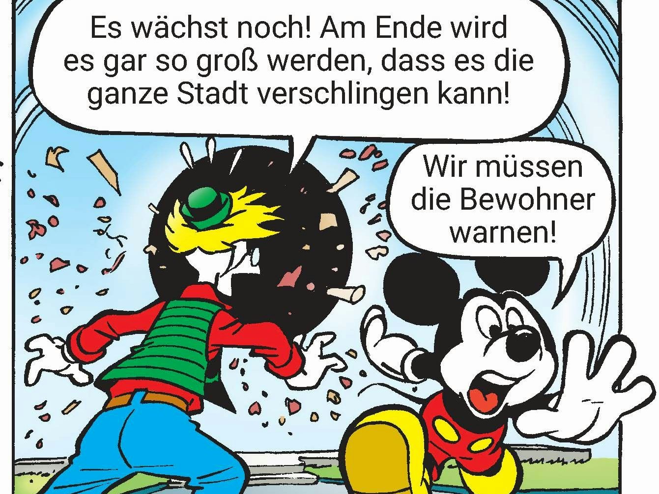 Ein schwarzes (Sommer)Loch droht Entenhausen zu verschlingen.